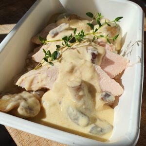 Dinde aux champignons