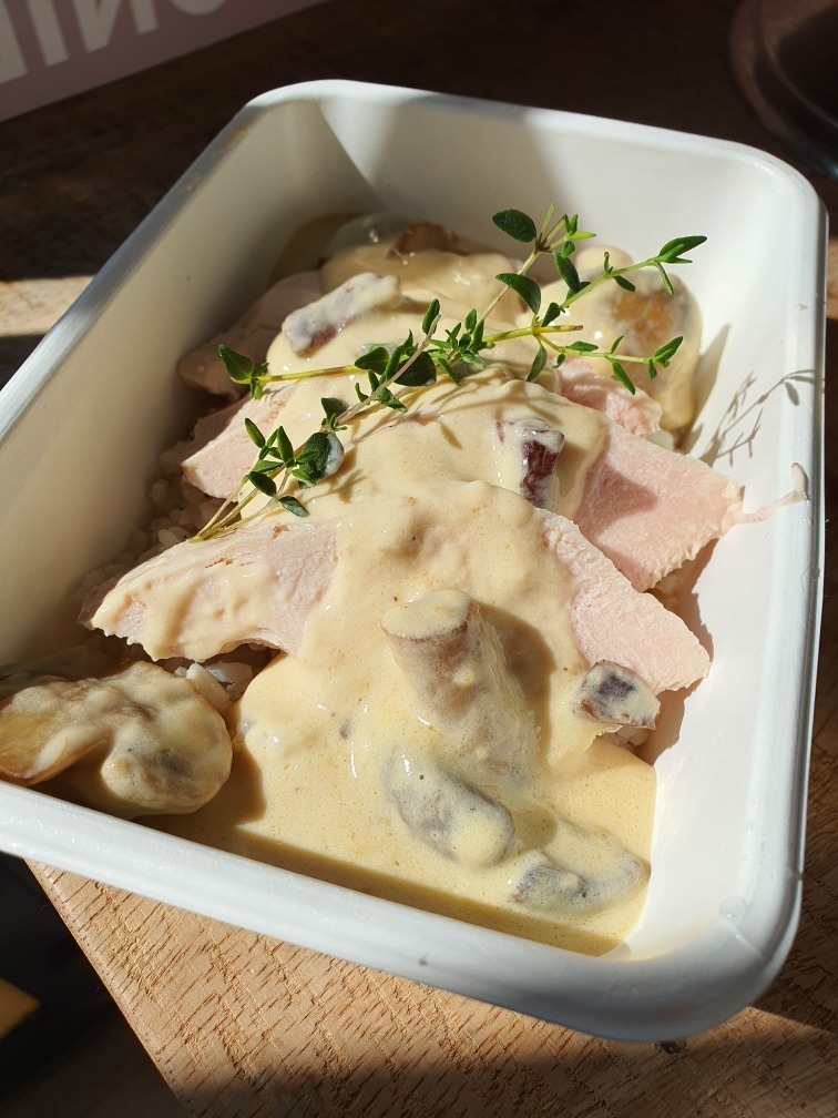 Dinde aux champignons