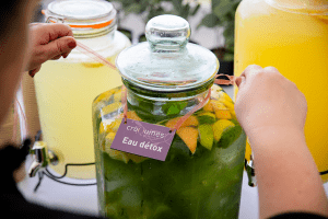 croquines reception traiteur eau detox