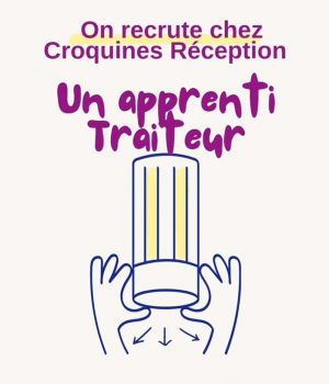Croquines Réception recrute un(e) apprenti(e) traiteur à Camon