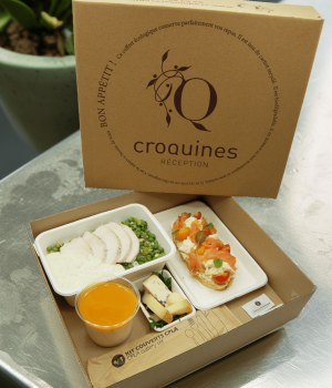 plateau repas livraison chaud croquines reception amiens